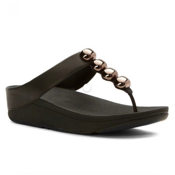 FitFlop Rola Glitzy Crystal Thong Sandals - Picture 1 of 7